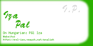 iza pal business card